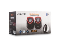 MIKADO MD-158 2.0 SİYAH/KIRMIZI USB SPEAKER